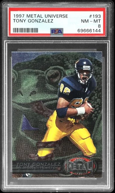 1997 SkyBox Metal Universe Tony Gonzalez #193 card image