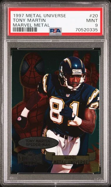 1997 SkyBox Metal Universe Tony Martin Marvel Metal #20 card image