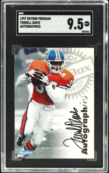 1997 SkyBox Premium Autographics Terrell Davis #no-number card image