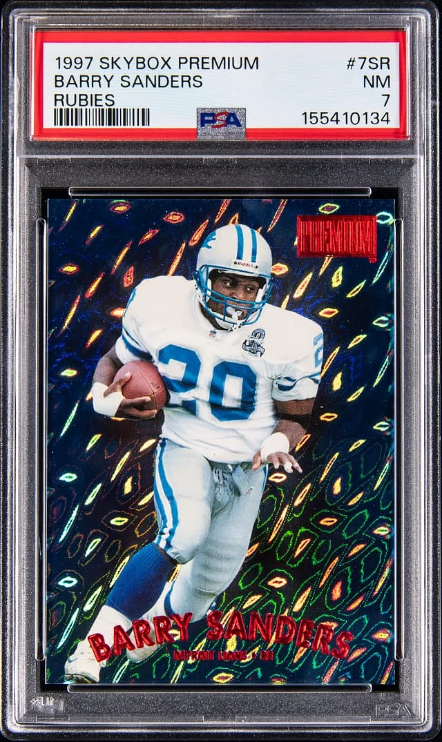 1997 SkyBox Premium Barry Sanders Rubies #7SR card image