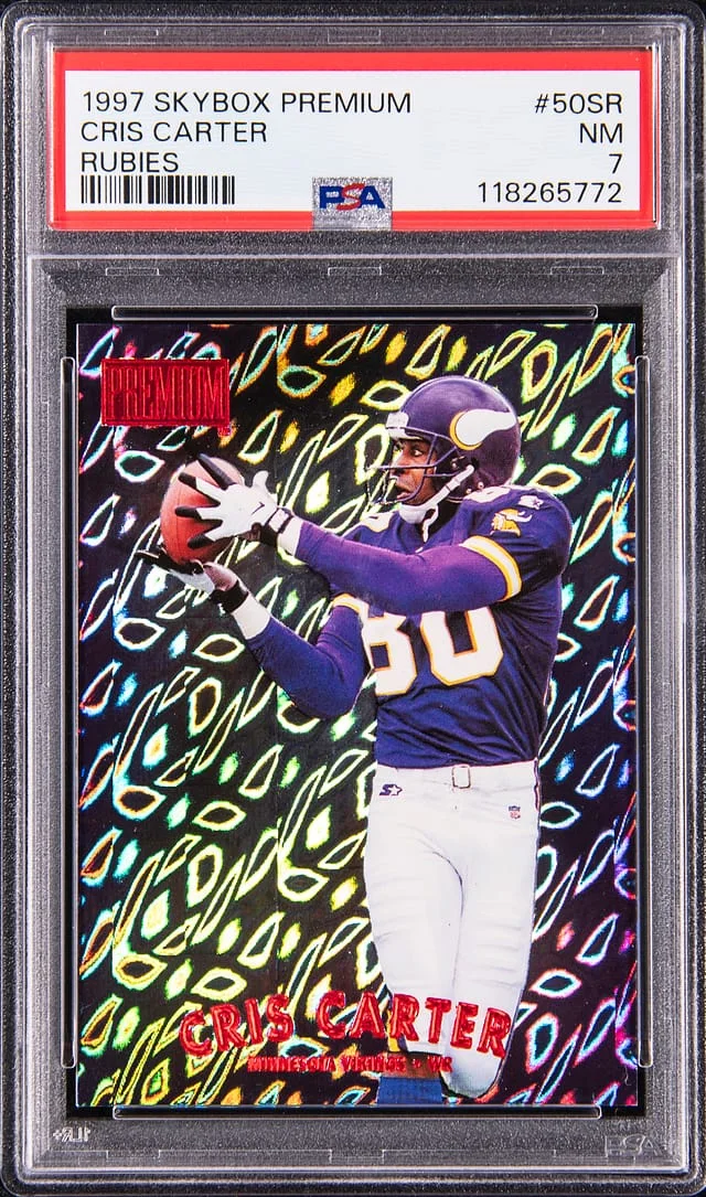 1997 SkyBox Premium Cris Carter Rubies #50SR card image
