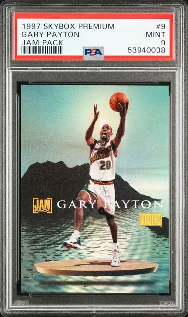 1997 SkyBox Premium Gary Payton Jam Pack #9 card image