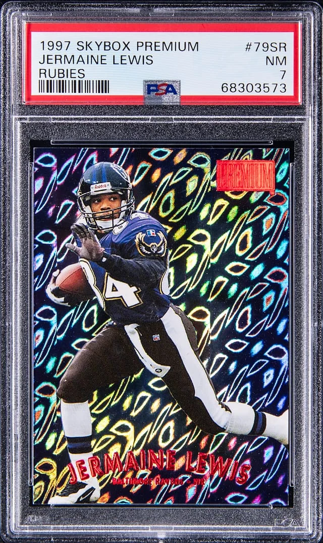 1997 SkyBox Premium Jermaine Lewis Rubies #79SR card image