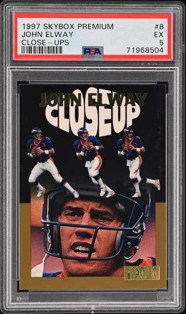 1997 SkyBox Premium John Elway Close-Ups #8 card image