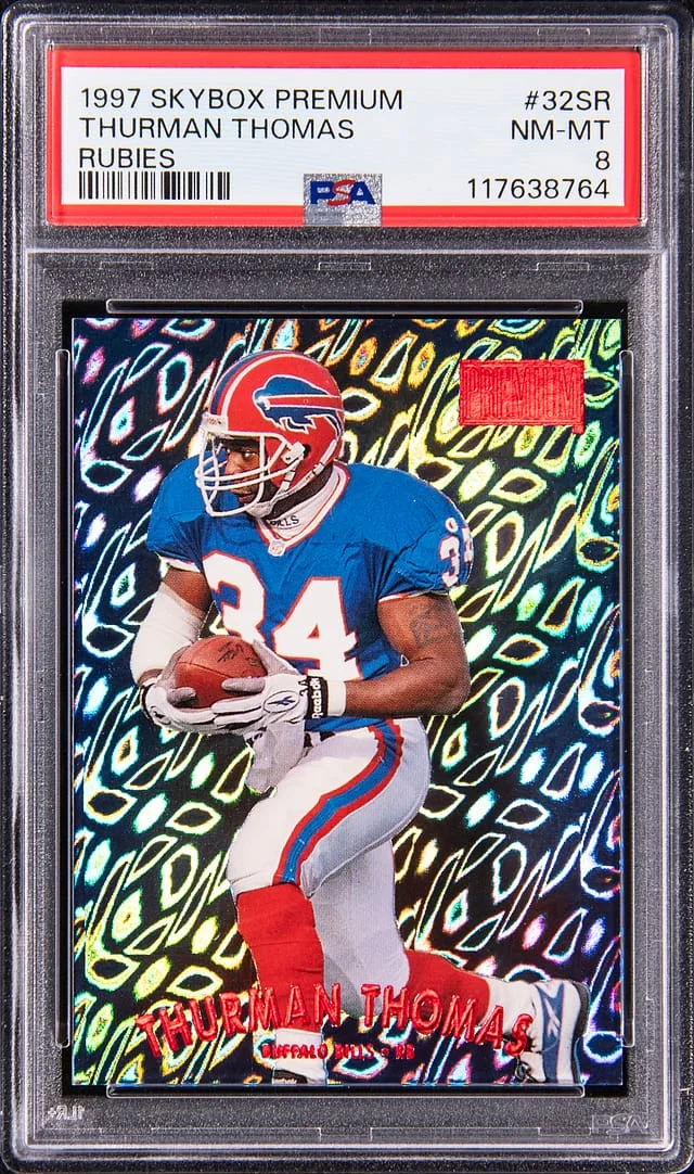 1997 SkyBox Premium Thurman Thomas Rubies #32SR card image