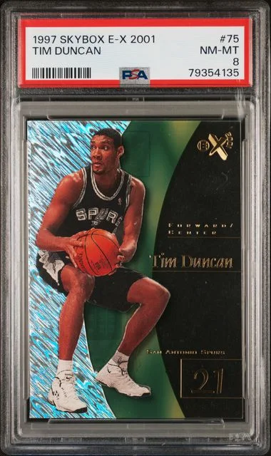 1997 SkyBox Tim Duncan E-X2001 #75 card image
