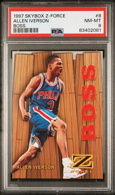 1997 SkyBox Z-Force Allen Iverson Boss #8 card image