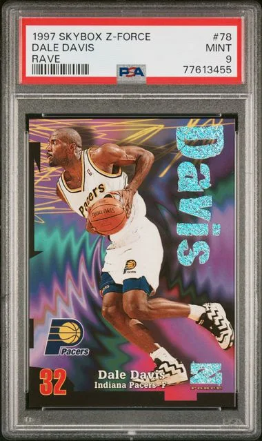 1997 SkyBox Z-Force Dale Davis Rave #78 card image
