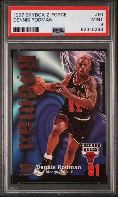 1997 SkyBox Z-Force Dennis Rodman #91 card image