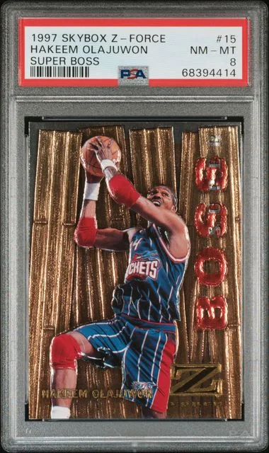 1997 SkyBox Z-Force Hakeem Olajuwon Boss Super Boss #15 card image