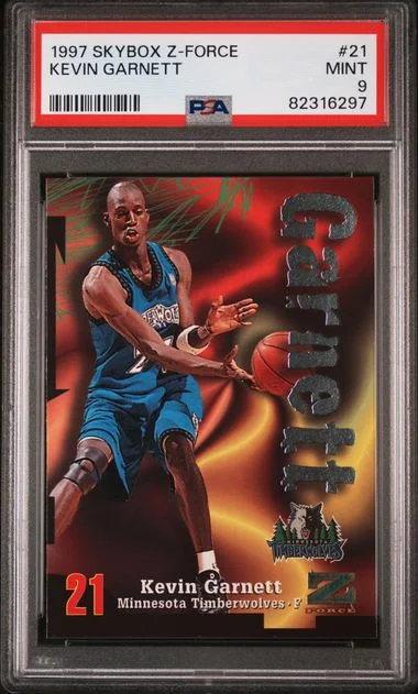 1997 SkyBox Z-Force Kevin Garnett #21 card image