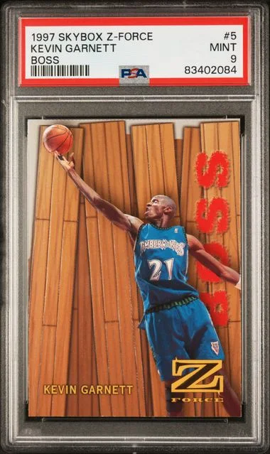 1997 SkyBox Z-Force Kevin Garnett Boss #5 card image