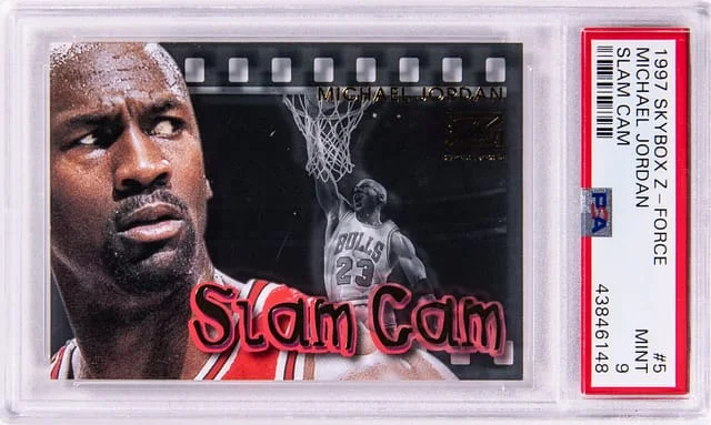 1997 SkyBox Z-Force Michael Jordan Slam Cam #5 card image