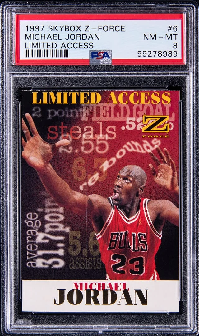 1997 SkyBox Z-Force Michael Jordan Limited Access #6 card image