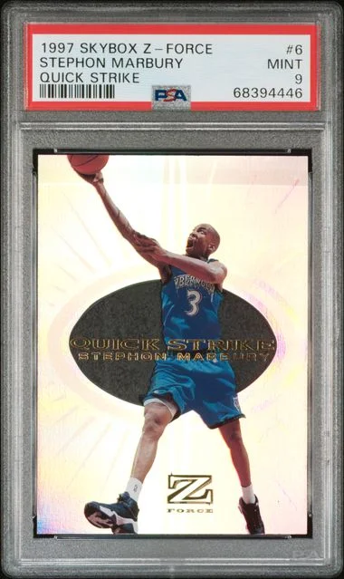 1997 SkyBox Z-Force Stephon Marbury Quick Strike #6 card image