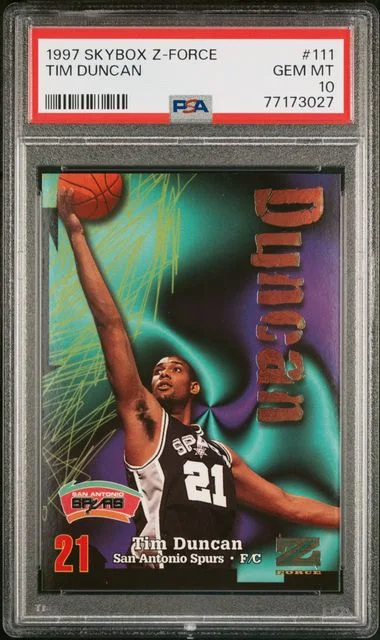 1997 SkyBox Z-Force Tim Duncan #111 card image