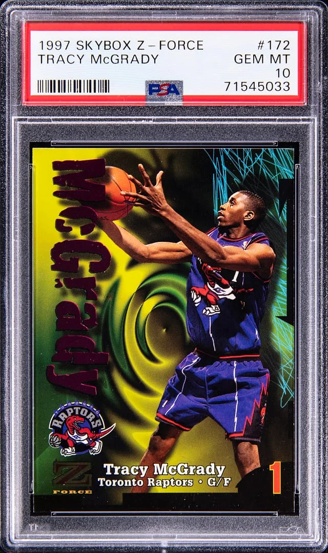 1997 SkyBox Z-Force Tracy McGrady #172 card image