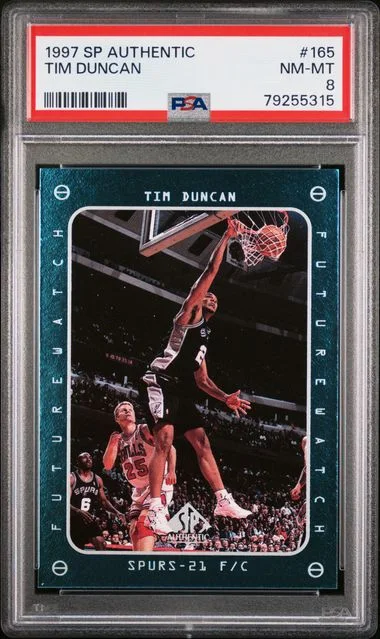 1997 SP Authentic Tim Duncan #165 card image