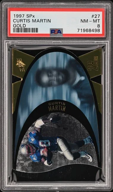 1997 SPx Curtis Martin Gold #27 card image