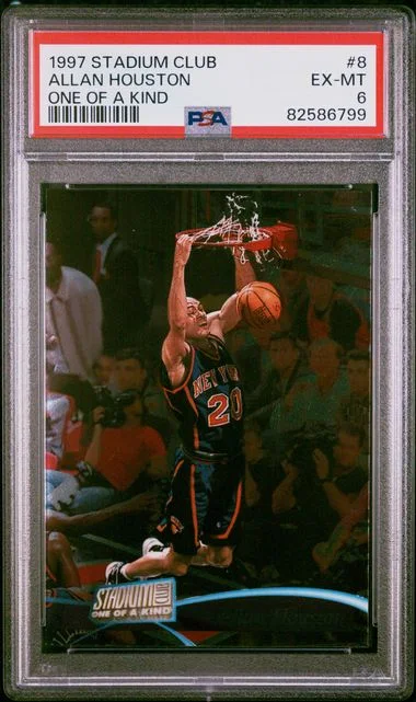 1997 Stadium Club Allan Houston One Of A Kind One Of A Kind #8 card image