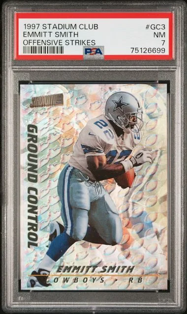 1997 Stadium Club Emmitt Smith Offensive Strikes #GC3 card image