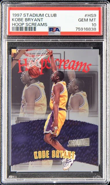 1997 Stadium Club Kobe Bryant Hoop Screams #Hs9 card image