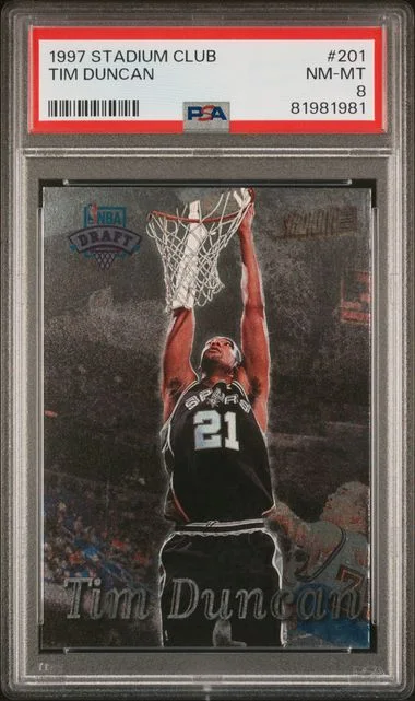 1997 Stadium Club Tim Duncan #201 card image