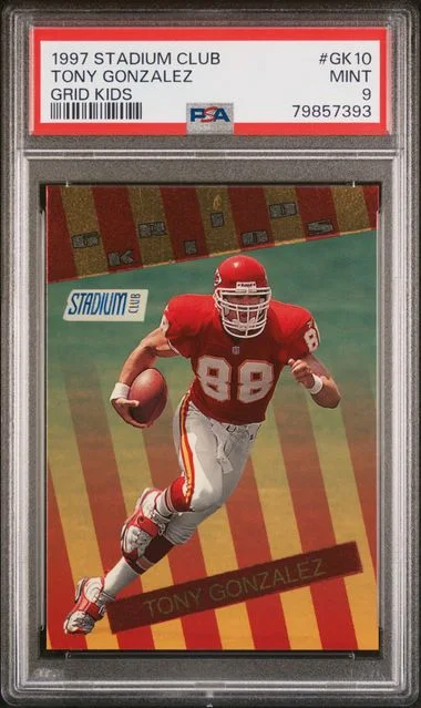 1997 Stadium Club Tony Gonzalez Grid Kids #GK10 card image