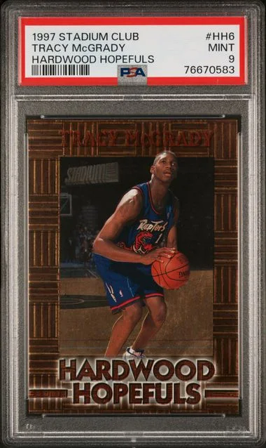 1997 Stadium Club Tracy Mcgrady Hardwood Hopefuls #Hh6 card image