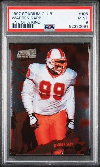 1997 Stadium Club Warren Sapp One Of A Kind #105 card image