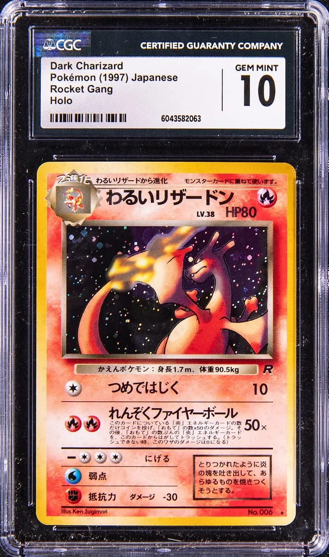 1997 Team Rocket Dark Charizard Gang Holo #006 card image