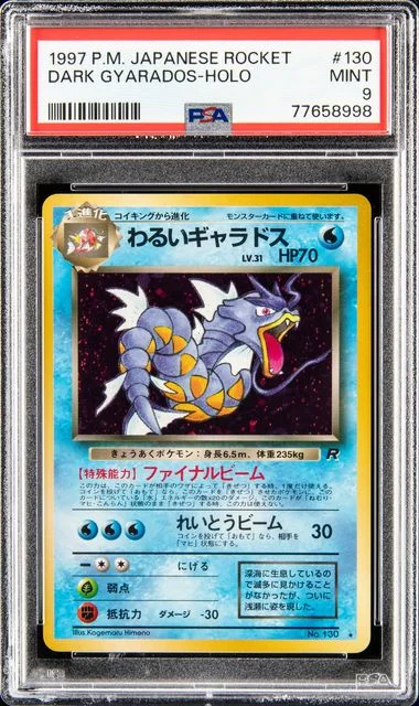 1997 Team Rocket Dark Gyarados-Holo #130 card image