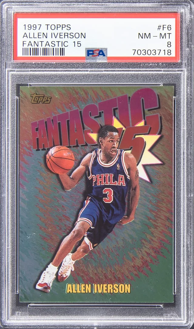 1997 Topps Allen Iverson Fantastic 15 #F6 card image