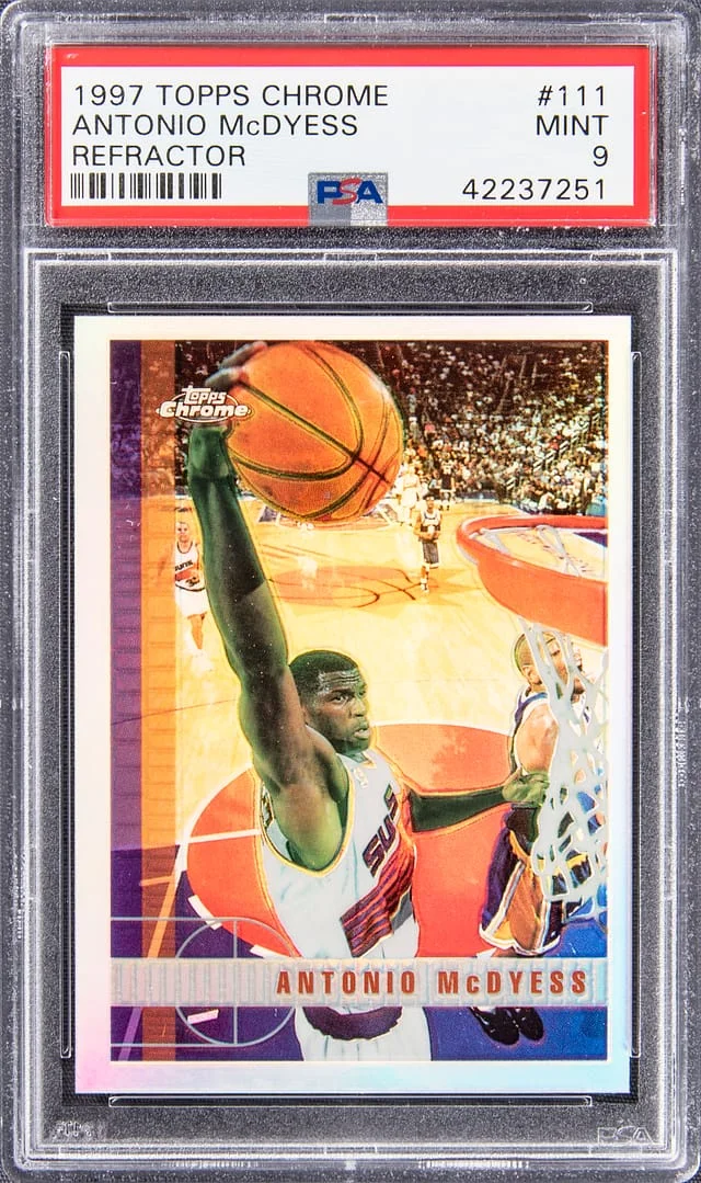 1997 Topps Chrome Antonio McDyess Refractor #111 card image