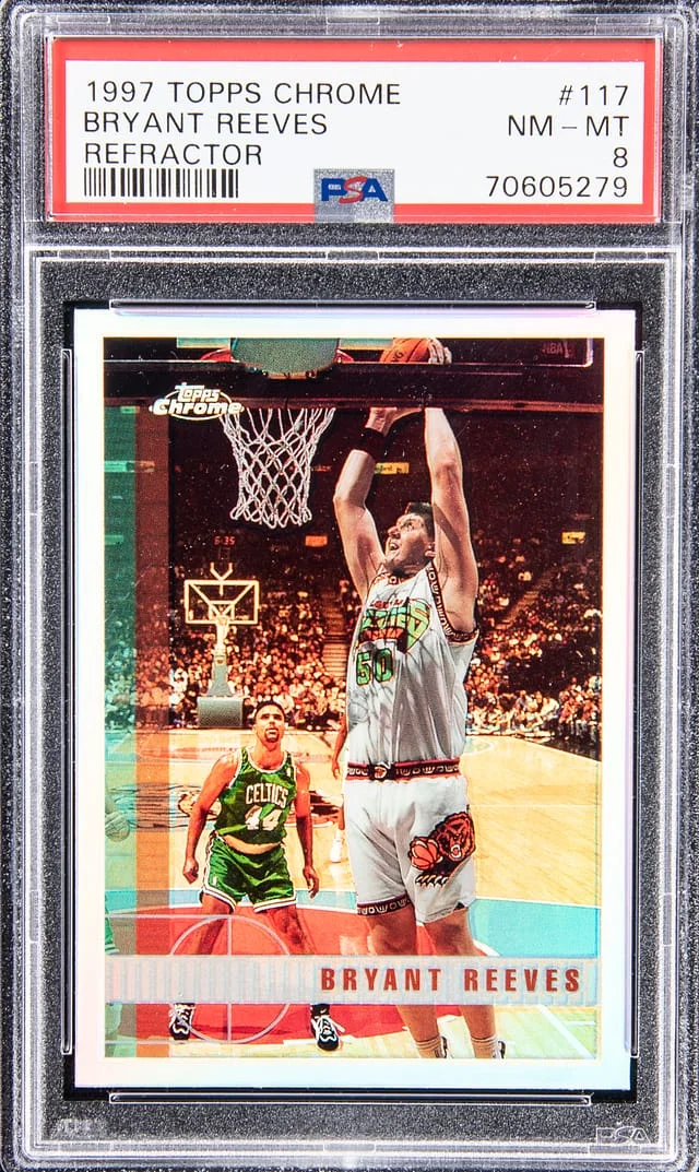 1997 Topps Chrome Bryant Reeves Refractor #117 card image