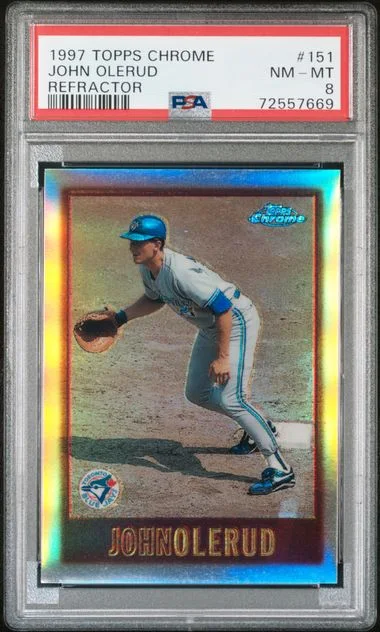 1997 Topps Chrome John Olerud Refractor #151 card image