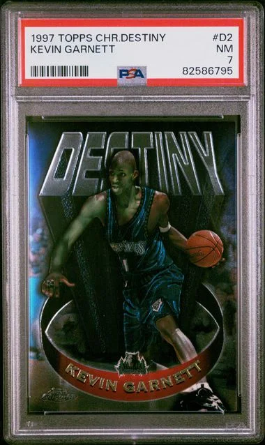 1997 Topps Chrome Kevin Garnett Destiny #D2 card image