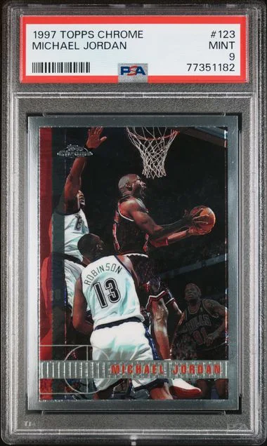 1997 Topps Chrome Michael Jordan #123 card image