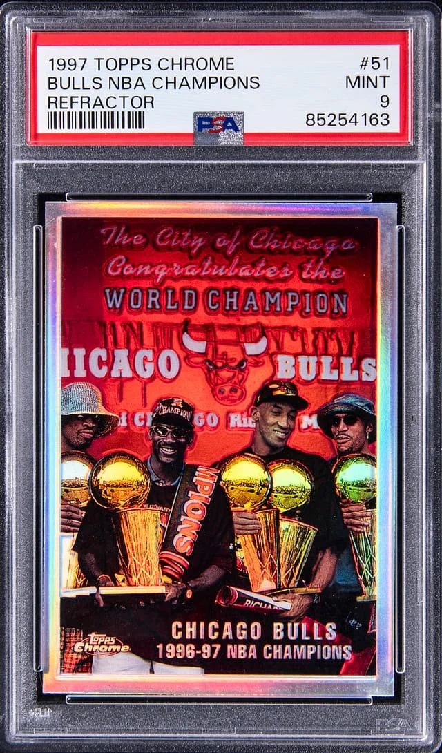 1997 Topps Chrome Michael Jordan Refractor #51 card image