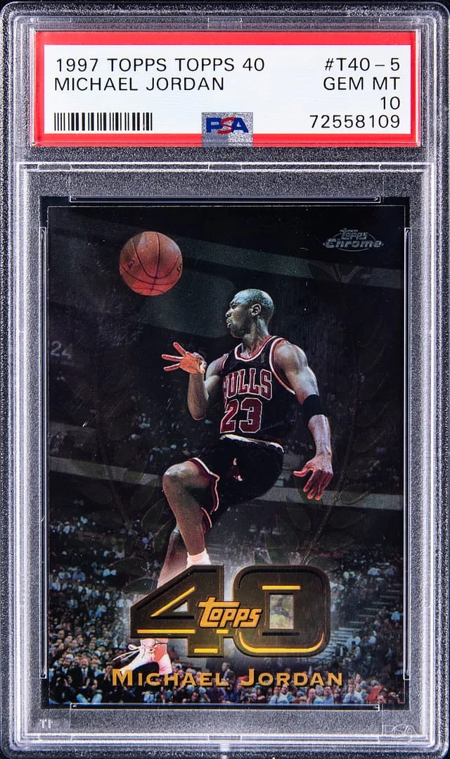 1997 Topps Chrome Michael Jordan 40 #T40-5 card image