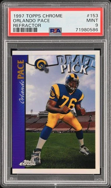 1997 Topps Chrome Orlando Pace #153 card image