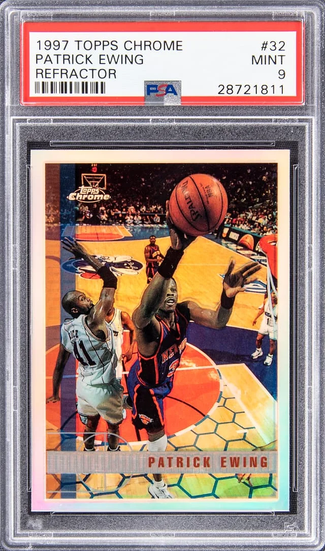 1997 Topps Chrome Patrick Ewing Refractor #32 card image