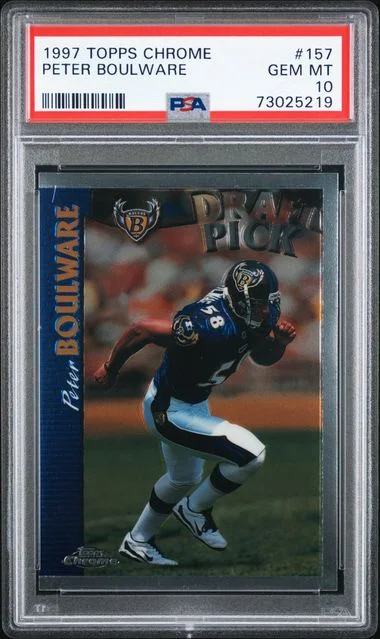 1997 Topps Chrome Peter Boulware #157 card image