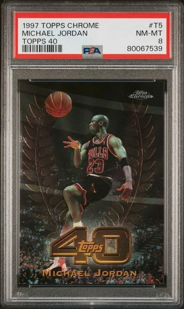 1997 Topps Chrome T5 Michael Jordan Topps #40 card image