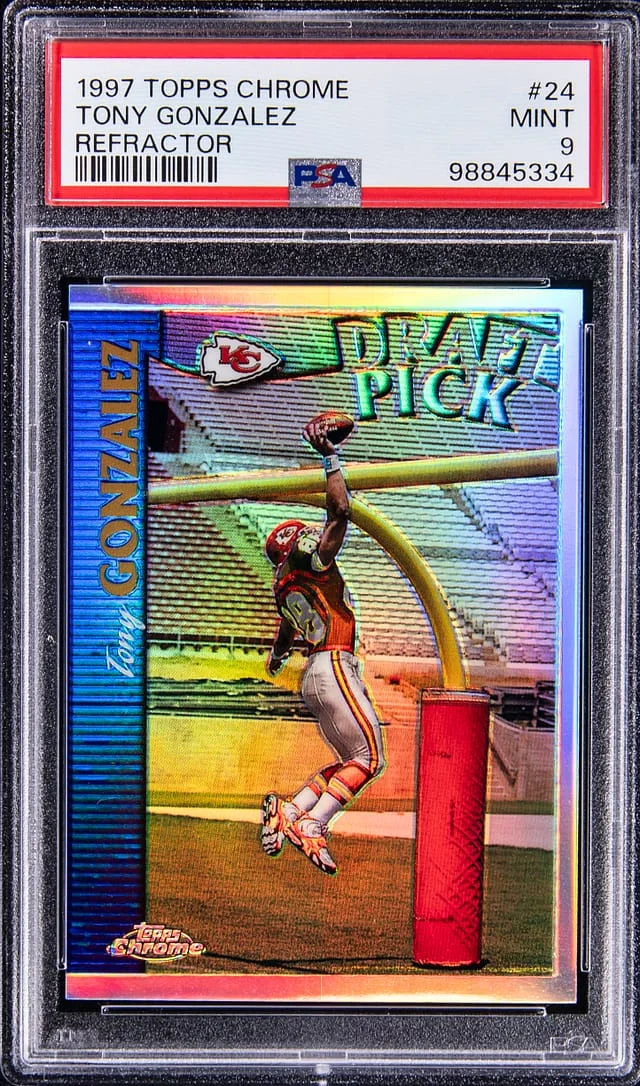 1997 Topps Chrome Tony Gonzalez Refractor #24 card image