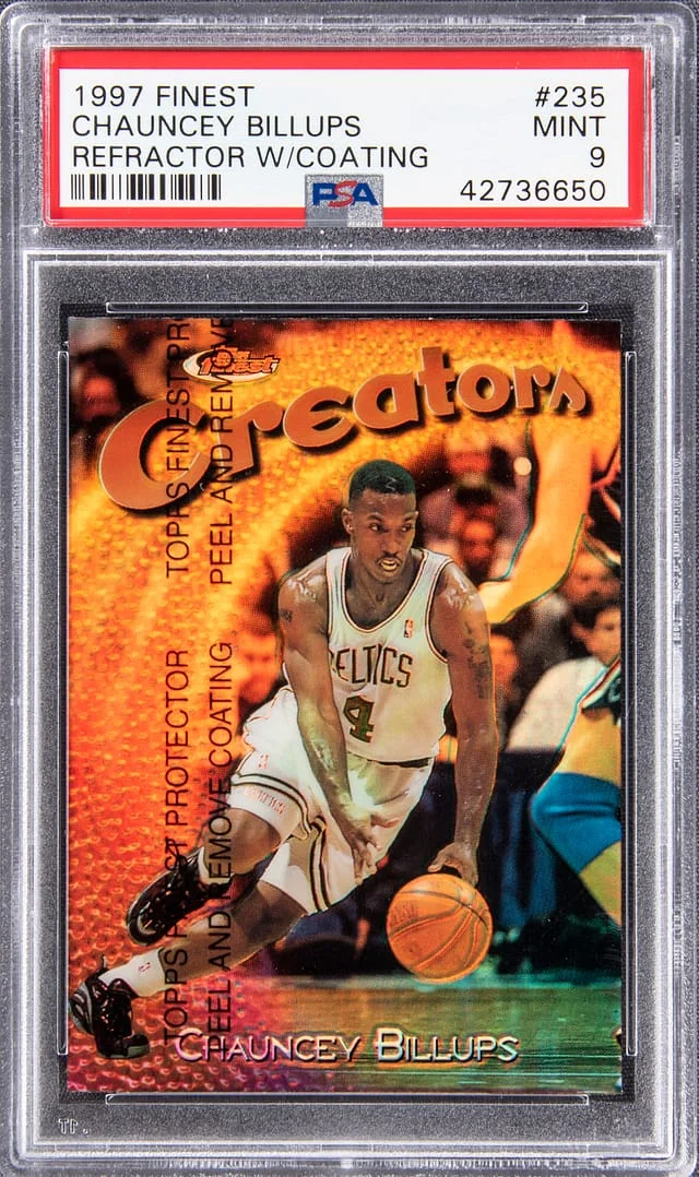 1997 Topps Finest Chauncey Billups Refractor with Coating #235 card image
