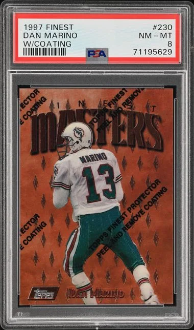1997 Topps Finest Dan Marino W/Coating #230 card image
