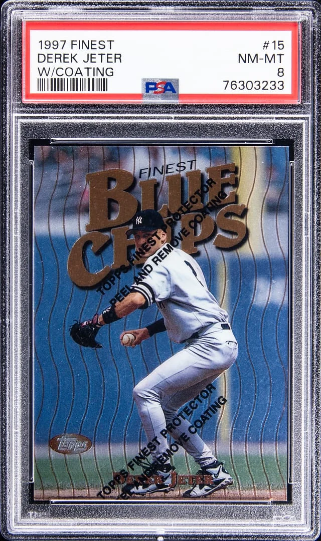 1997 Topps Finest Derek Jeter W/Coating #15 card image