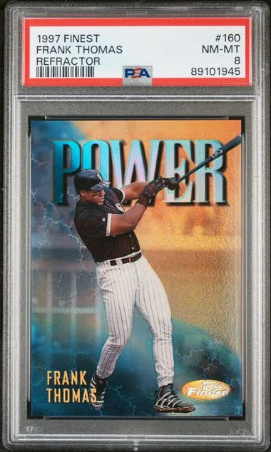 1997 Topps Finest Frank Thomas Refractor #160 card image
