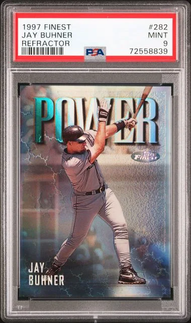 1997 Topps Finest Jay Buhner Refractor #282 card image